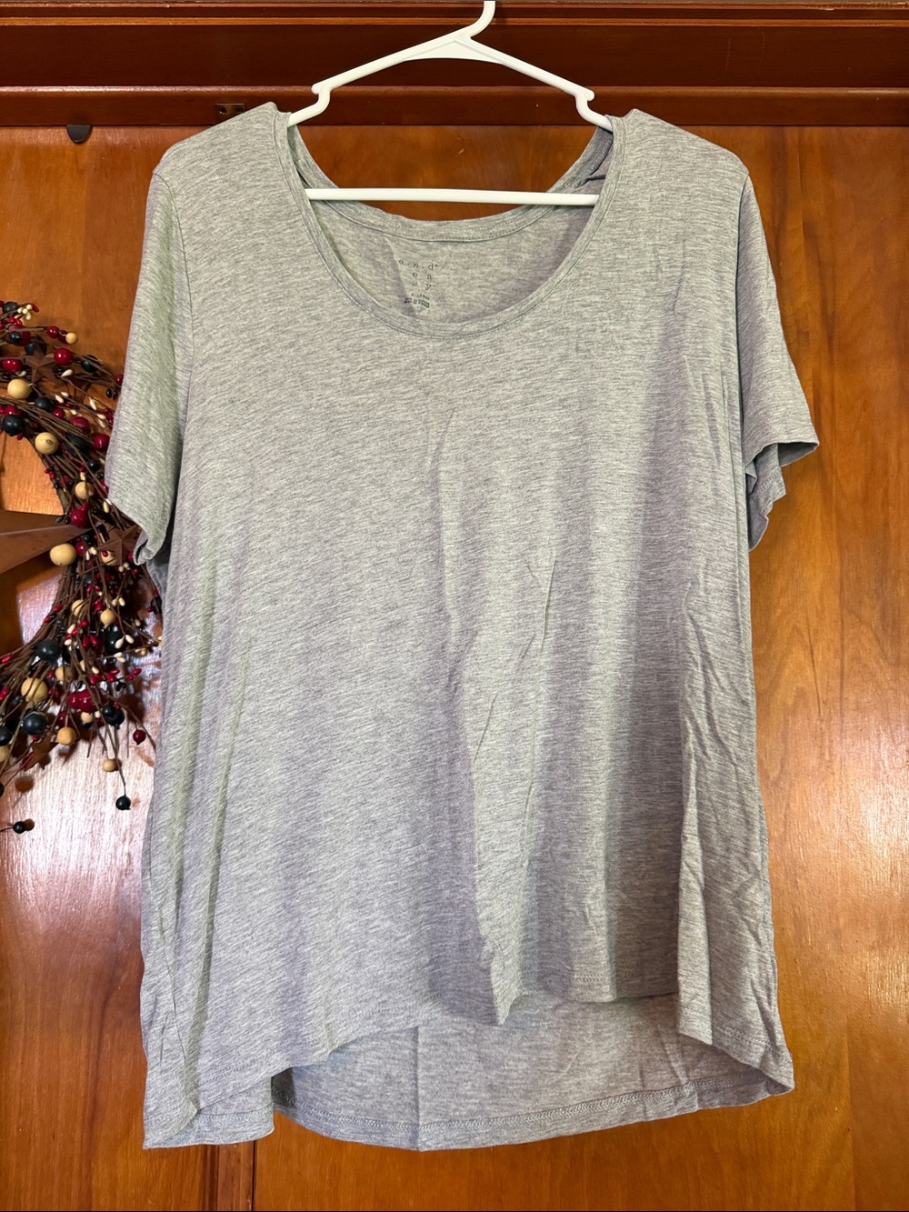 a new day Heather Gray Scoop Neck Short Sleeve Tee